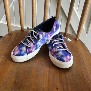 Sperry Size 10 Women’s Tie Dye Slip On Boat Shoes Loafers
